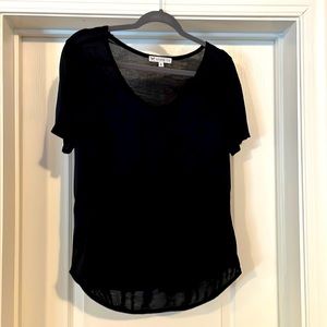 Women’s semi-sheer scoop-neck tee